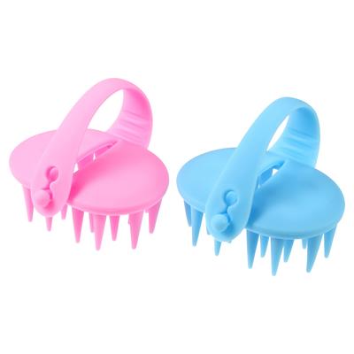 VOCOSTE Massage Shampoo Brush for Scalp Hair and 2 Blue and Pink Comb, Care, Growth, Anti-Dandruff Resin, Pieces,