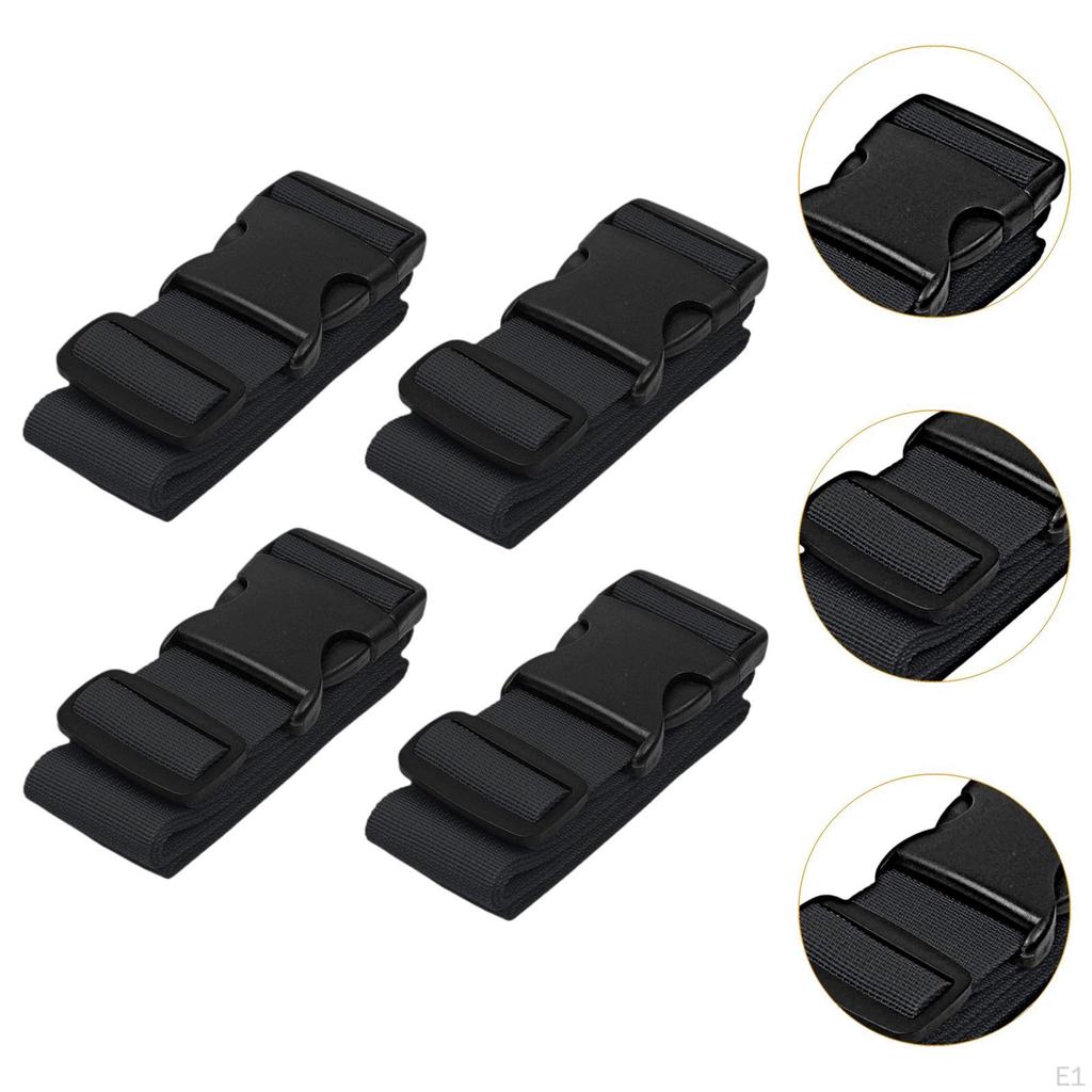 4x Luggage Straps Travel Belt Strap to Keep Your Suitcase Secure While Traveling Bag
