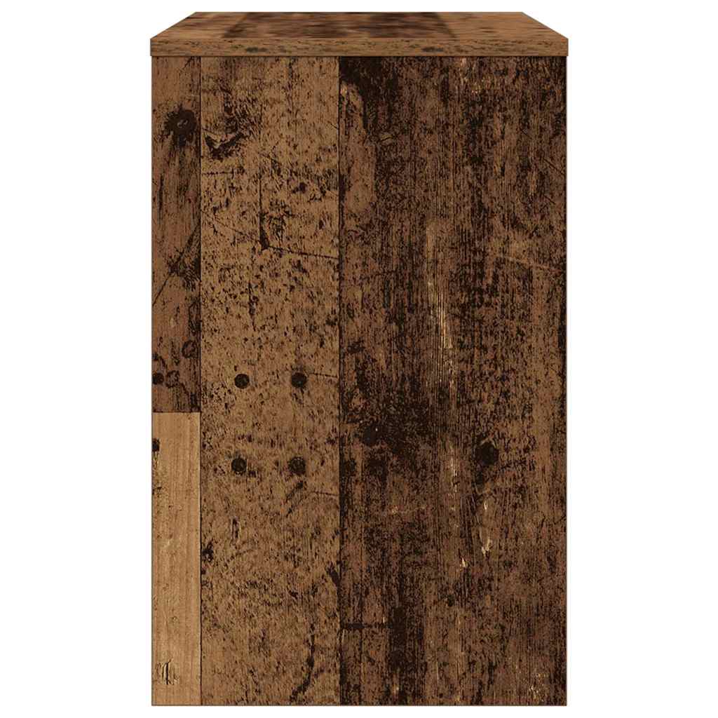 Nesting Coffee Table Set 3 Pieces Reclaimed Wood Effect Particleboard
