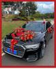 Complete Wedding Car Decoration Set: Front Flower Main Car and Lead Car Arrangement