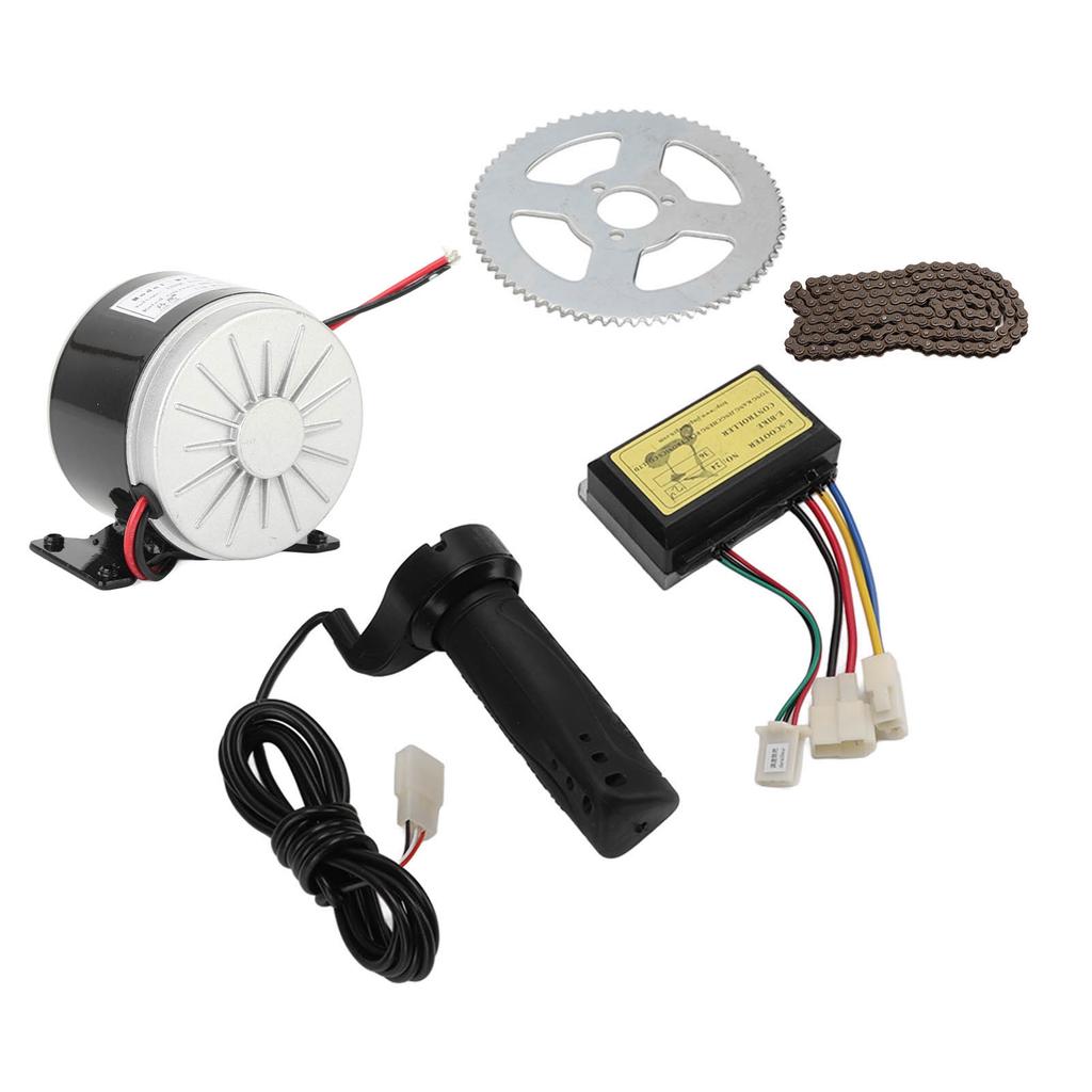 12V 250W Electric Bicycle Motor Kit 2750RPM High Speed Electric Gear Motor with Controller for Motorcycle