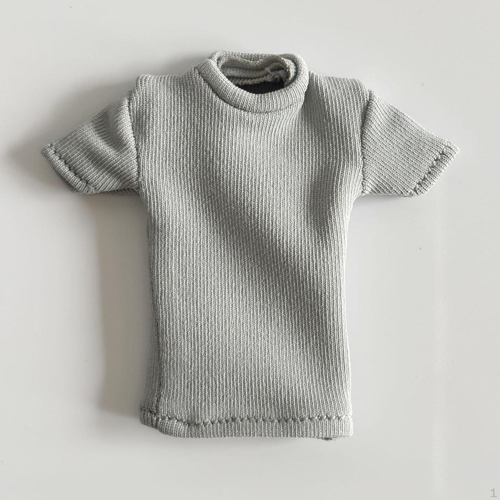 Maglietta da donna in scala 1/12, accessori per costume da soldato, vestiti fatti a mano per bambole da 6 pollici