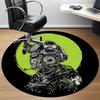 1pc Cyberpunk Helmet Office Round Area Rug,  Under Office Chairs Bedroom Living Room Home Decor A0926092