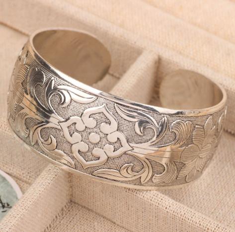 Women's Wide Cuff Bracelet Vintage Antique