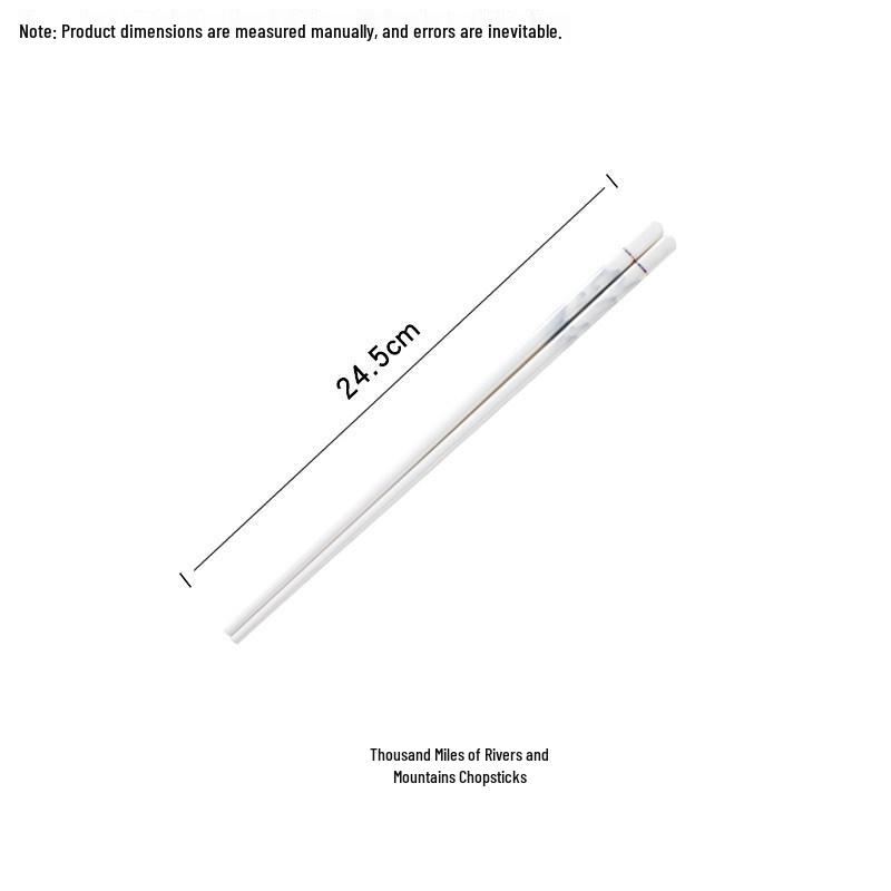 10 Pairs of High-Temperature Fired Gold Ceramic Chopsticks - Fade and Deform Resistant Bone China for Household Use