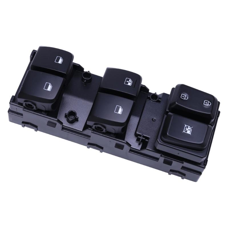 93570-J9100 Driver Window Control Assembly for Listed 2018-2022 Fitment, Black Button Panel for Routine Window Operation Repair Use
