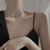 S925 Sterling Silver Square Pendant Retro Necklace - 2022 Women's Niche Design Clavicle Chain