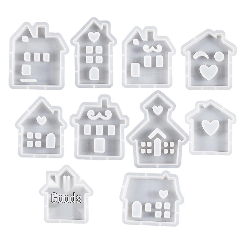 Heart and House Silicone Mold for DIY Epoxy and Aroma Candles