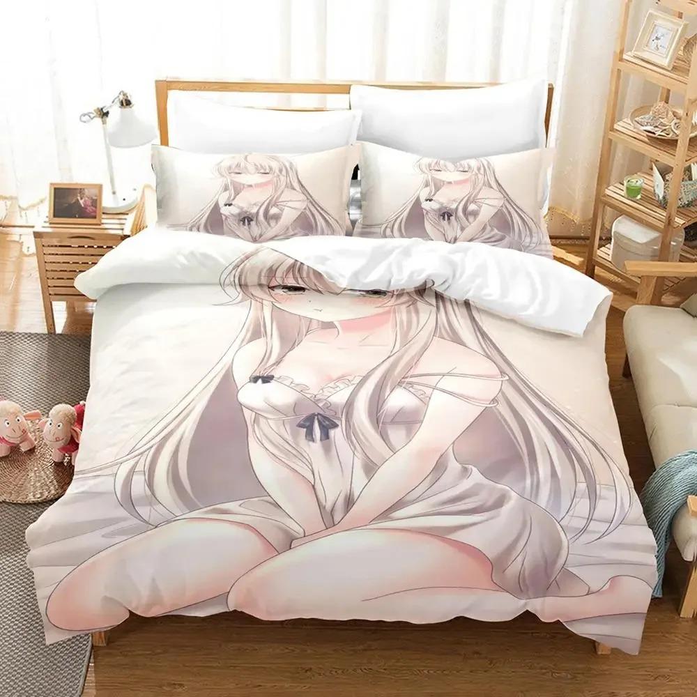 Anime Yosuga No Sora Kasugano  Bedding Set Boys Girls Twin Queen Size Duvet Cover Pillowcase Bed Kids Adult Home Textileextile