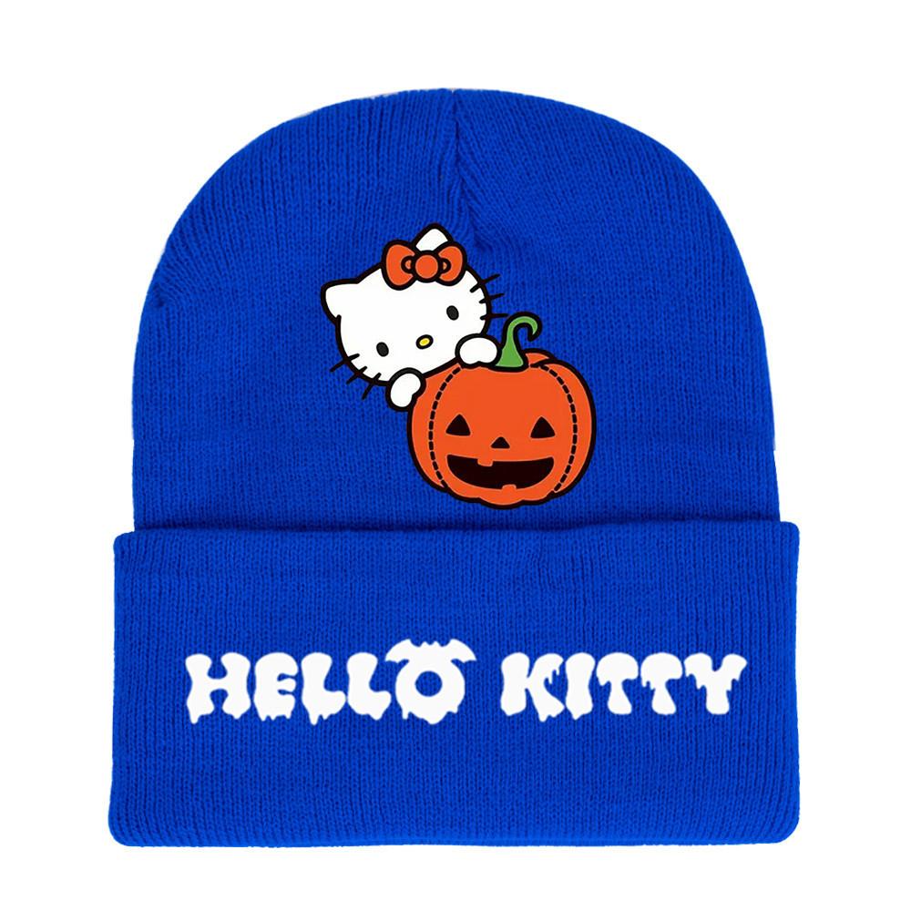 Halloween Printed Knit Cap For Winter Teens And Cartoon Enthusiasts