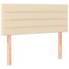 Vidaxl Continental Bed With Mattress, Cream, 120X190 Cm, Fabric
