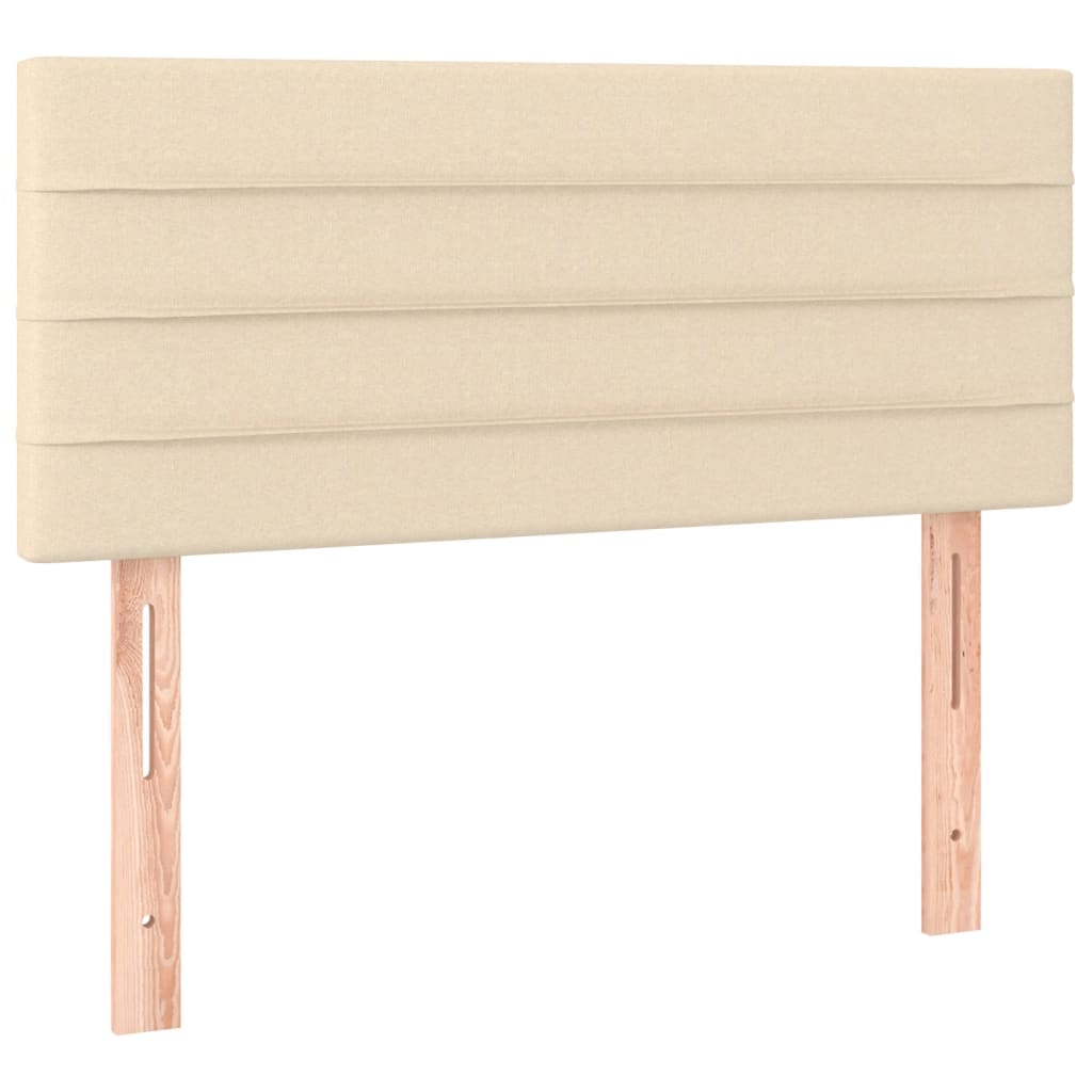 Vidaxl Continental Bed With Mattress, Cream, 120X190 Cm, Fabric