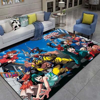 My Hero Academia Rugs Fashion 3D Printing Anime Living Room Bedroom Large Area Soft Carpet Home Children's Room Cute Floor Mat
