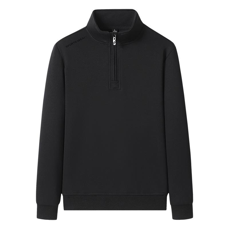 Men S Cotton Stand Collar Zip Up Sweatshirt Set Casual Plus Size Spring