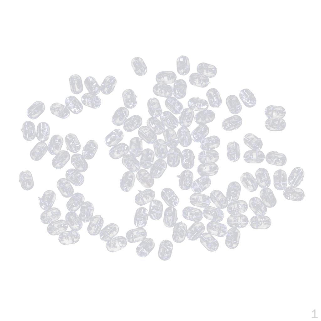 

0pcs/set Oval Sea Fishing Rig Beads Hard - Transparent 5x8mm