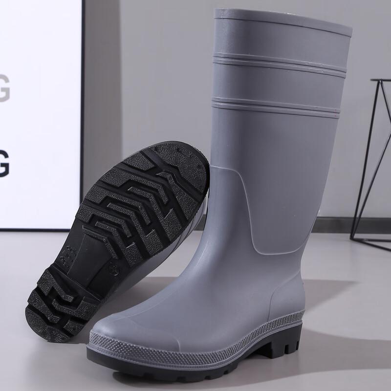 

BoZong Men s Fashion Waterproof High-Top Rain Boots 40