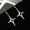 Trendy 2024 Summer Star Cross Earrings for Women - Sweet, Cool, and Spicy Style