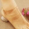 Women Toe Anklet Multilayers Alloy Anklet Chain Girls Beach Pool Party Jewelry
