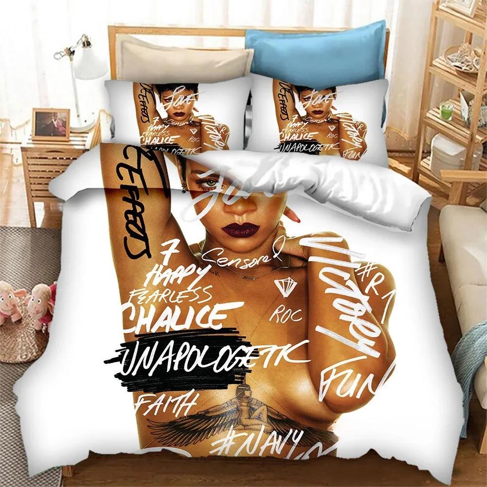 Singer NH Star Printed Bedding Set Boys Girls Twin Queen King Size Duvet Cover Pillowcase Bed Boys Adult Bedroom Home Textiles