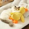 Plush Companion Sleeping Duck Dog Playthings ideal for Small Large Dogs Bite Resistant Teeth Grinding Sound Relief Duck Sound Toy