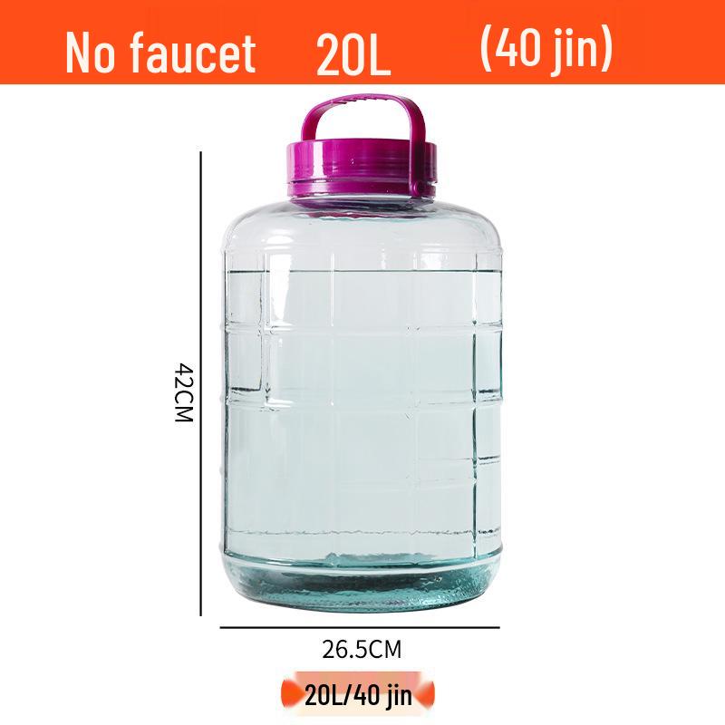 Sparkling Wine Glass Jar - Large Mouth Household Container, Perfect for Pickling, Kimchi, and Sealed Storage