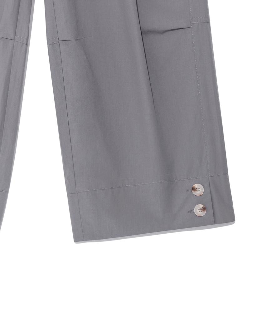 THE COLDEST MOMENT Tcm Hem Two Button Pants (Charcoal)