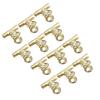 12pcs Sturdy Elastic Clamping Nail Pinching Fixing Clips  Document Paper File Clamping Storage
