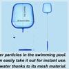 Leaf Rake Mesh Frame Net Summer Pool Skimmer Cleaner Pond Skimmer Net Swimming Pool Spa Leaf Removal Clean Tools
