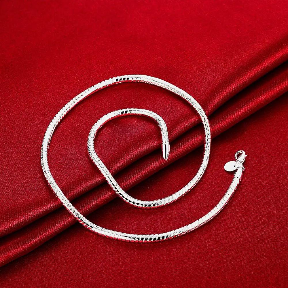 Copper 16/18/20/22/24/26/30 Inch Snake Chain Bracelet Necklace Sets For Women Man Fashion Charm Jewelry