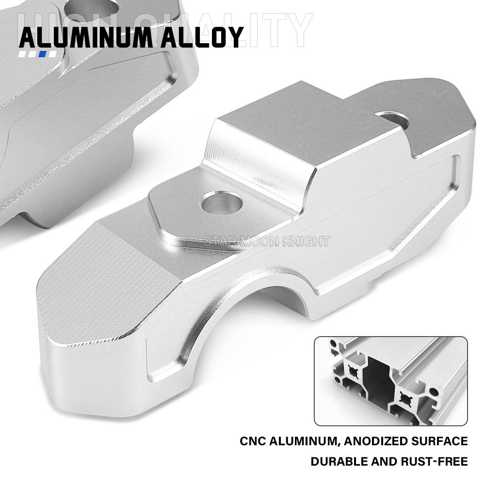 1 Pair CNC Aluminum Motorcycle Handlebar Risers Compatible for BMW R 1300 RT (2025-) R 1300 GS (2023-) R 1300 GS ADV (2024-)