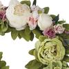Handmade Peony Flowers Artificial Wreath Spring Garland 40cm Hanging Holiday Decorative Photography Props