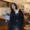 Plush socialite loose thickened imitation lamb fur coat autumn and winter new women's top