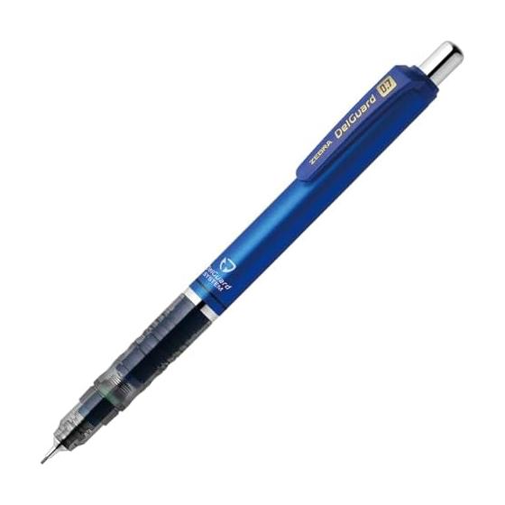Механический карандаш Zebra DelGuard, 0,7 мм, Синий, P-MAB85-N2-BL, Механический карандаш с неломающимся стержнем и системой DelGuard