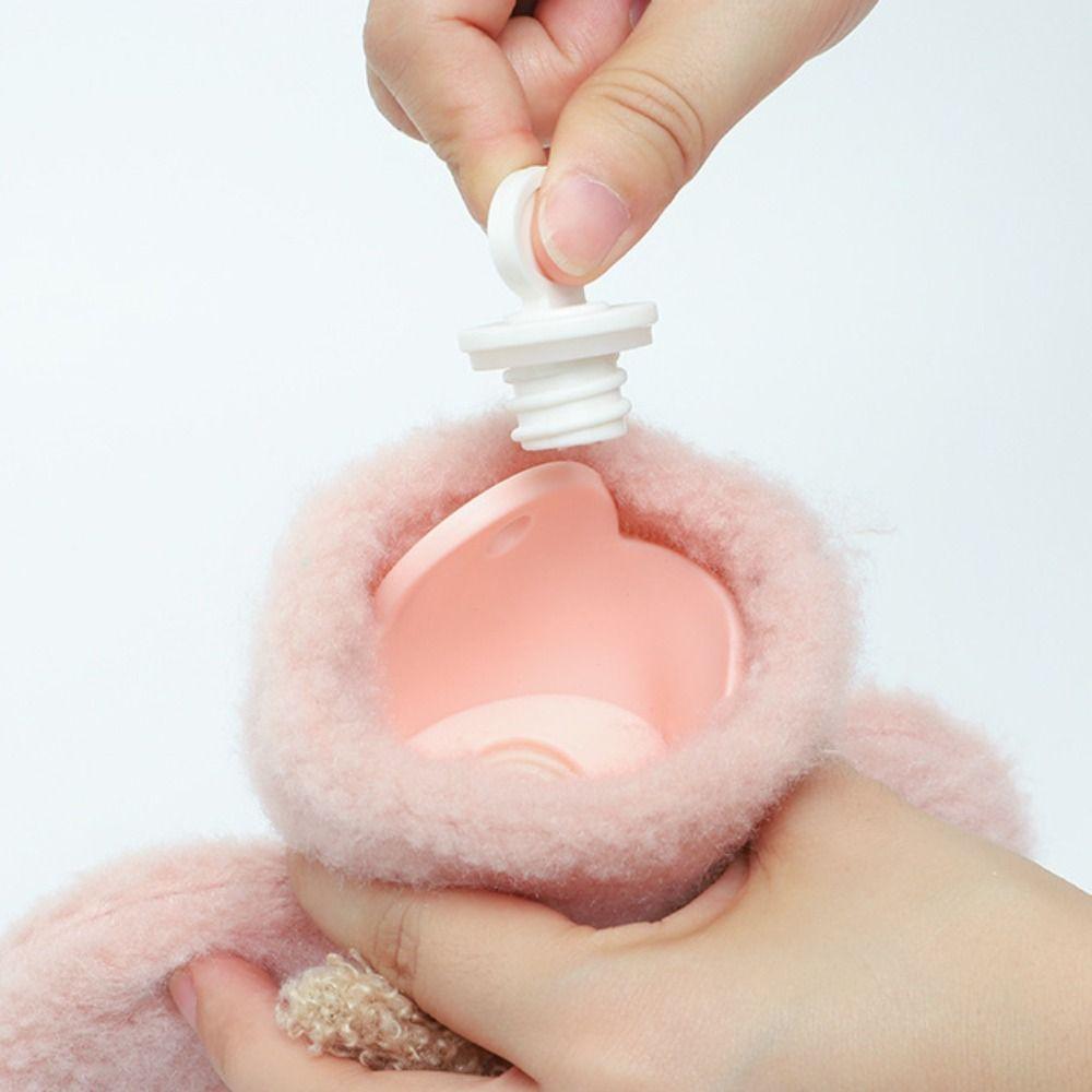 Leak-proof Hot Water Bottles Cute Hand Warmers Cartoon Water-filling Bottle  Female