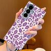 Leopard Print Pattern Case For Samsung Z Fold 7 6 5 Luxury Hybrid 3in1 Leather Skin Plating Folding Phone Cover For Samsung Z Fold7 Fold6 Fold5