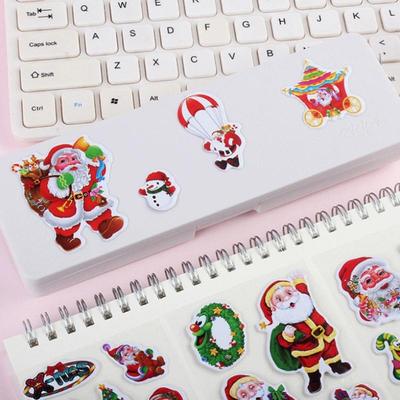 10/20 Blatt Weihnachtsfeier Aufkleber Geburtstag Weihnachtsfeier Treffen Geschenk für Mädchen Junge Schreibwaren Aufkleber Weihnachtsmann