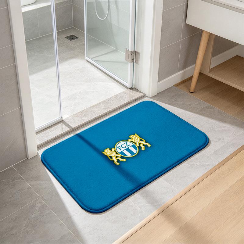 Fc Zrich Flannel Kitchen Mat Christmas Soft Area Rug Non Slip Floor Carpet Home Decoration