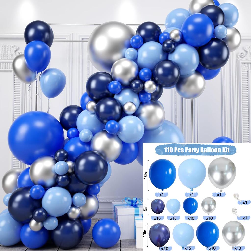 89Pcs multi-color latex balloon set suitable for birthday parties, weddings, Valentine's Day party decoration