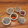 Oval Heart Sphere Shape Spice Seasoning Tea Strainer with Chain Stainless Steel Mesh Ball Tea Coffee Filter Basket Infuser Tools