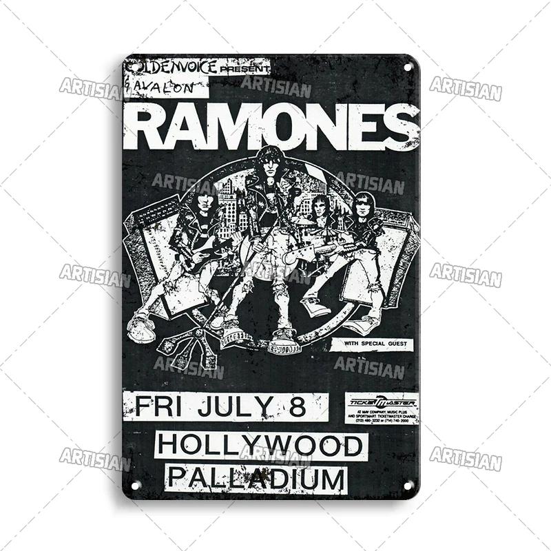 Aged Metal Poster Music Decorative Plate Classic Metal Plaque Rock Wall Plate Bar Garage Cafe Wall Industrial Decor Metal Signs