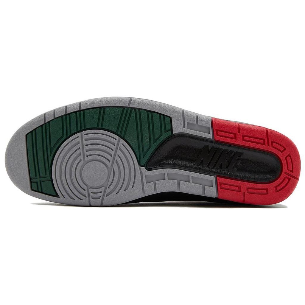 Air Jordan 2 Retro Low Natal Tênis Masculinos Preto Vermelho Fogo Abeto DV9956-006