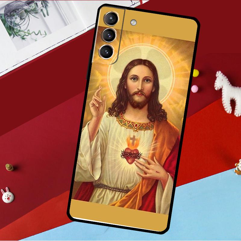 

God Jesus Funda For Samsung Galaxy S26 S25 S24 S21 S22 S20 Ultra S9 S10 Plus S23 FE S25 FE Phone Case Galaxy S24