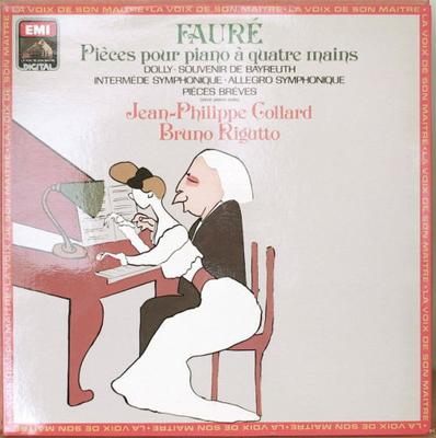 LP Record JEAN-PHILIPPE COLLARD, BRUNO RIGUTT - Faure: Pieces Pour Piano Quatre Mai 1731331 EMI 1983 France Classical Used
