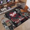 Custom Rug The Cure Pattern Print Name Text Soft Non‑Slip Floor Carpet for Home Indoor Decoration