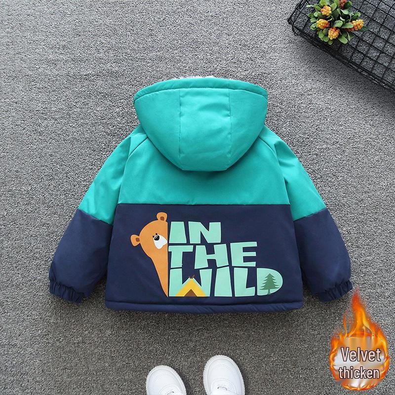 Kids' 2025 Winter Fleece-lined Parka: Boys' & Girls' Thick Warm Cotton-padded Jacket