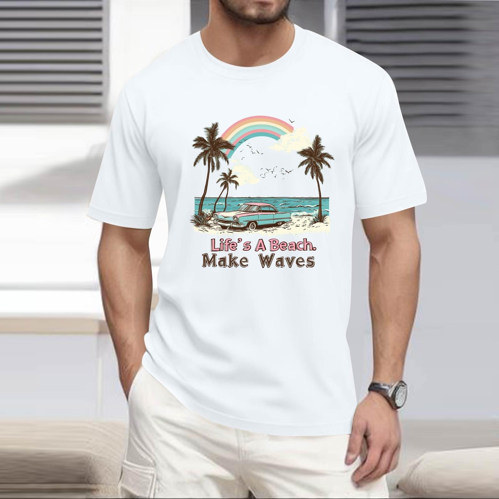 

Men s Stand Collar Short Sleeve Shirt Loose Leisure Holiday Shirt Man XL білий