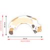 2D Flat Fun Cute Cartoon Cat U-Shaped Bathroom Floor Mat Toilet Anti-Slip Rug Diatom Mud Quick Dry Washable Water-Absorbing Floor Mat