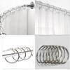 Metal Modern Minimalist Shower Curtain Hook Rings With Open Ends Decor Accessory