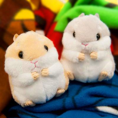 Niedlicher Plüsch-Hamster-Anhänger, Schlüsselanhänger, Verschluss, Schlüsselanhänger, Handtasche, Auto-Dekoration