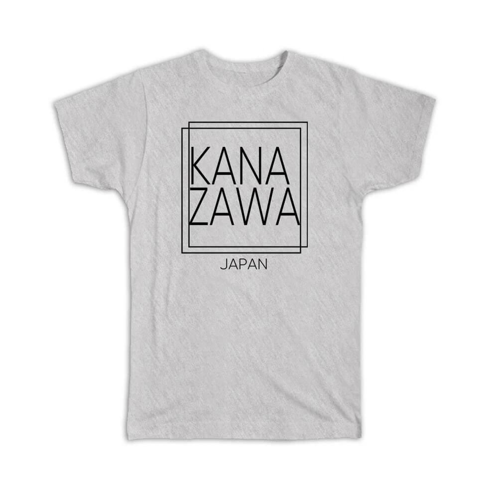 Gift T-Shirt : KANAZAWA Japan Square Modern Minimalist Font 3XL